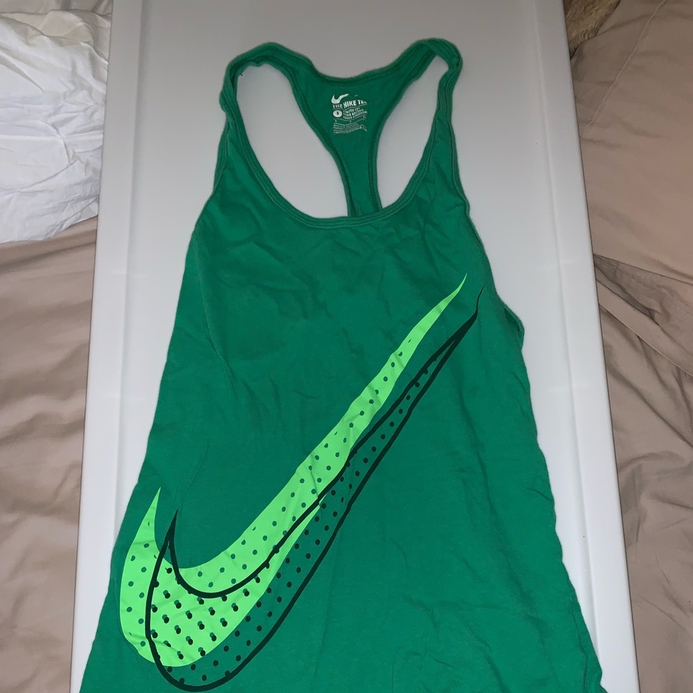 Green nike tank top